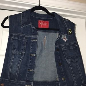 Guess cropped jean jacket
